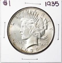 1935 $1 Peace Silver Dollar Coin