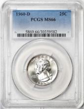 1960-D Washington Quarter Coin PCGS MS66