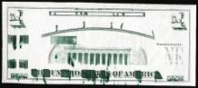 Circa 1970's Lincoln Memorial Giori Test Ink Smear Error Note