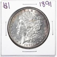 1891 $1 Morgan Silver Dollar Coin