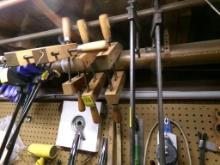 (2) Old Bar Clamps and (4) Carpenters Clamps (Basement)