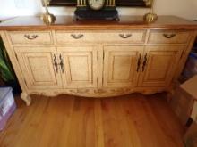 72'' x 22'' Carved French Server (3) Drawers (2) Sets Of Doors