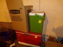 (2) Beverage Coolers and (1) 5 Gallon Water Cooler (Horse Arena)