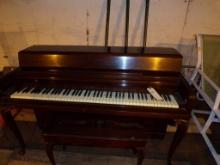 Wurlitzer Upright Piano With Bench (Horse Arena)