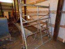 (2) 8' x 5' x 5' Sections of Masons Scaffolding Frame with Feet and Casters