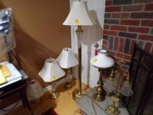 (5) Assort. Table Lamps - (2) Matching with Floor Lamp that Matches and (3)