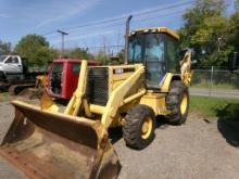 John Deere 510D Turbo 4 x 4 Backhoe, Ext. Hoe, 24'' Bucket, All Glass Intac