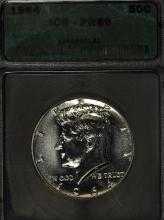 1964 Kennedy Silver half dollar, ICG PR-69.