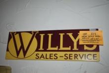 Metal Willy's Sales - Service. 18 in x 6 in