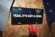 Yeah, it's got a Hemi sign. Black/ White 6-in X 12-in