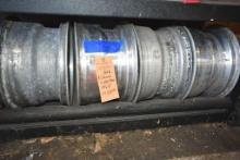 (4) Aluminum Slotted Mags, no lug nuts. 14 in x 8 in