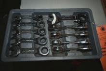 Metric Open End Ratchet Wrenches