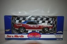 Sox & Martin. 1970 Cuda Pro Stock. 1/18 scale. die-cast metal