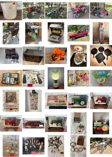 Estate Acreage Equip,Antiques,Household,Farm Toys+