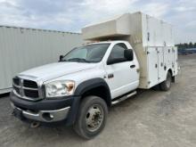 2009 Dodge Ram 5500 HD 4X4 Utility Truck