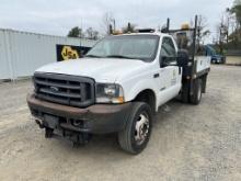 2003 Ford F450 SD Flatbed Dump Truck