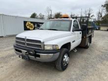 2001 Dodge Ram 3500 Flatbed Dump Truck