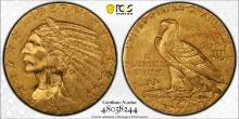 MS61 1913 $5 Gold Indian Head Coin PCGS