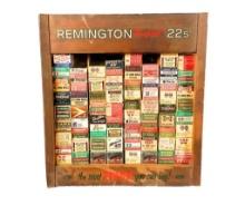 Vintage Remington 22 Caliber Store Display With Ammunition