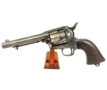 Documented Battle of Little Big Horn 1875 Nickel Seventh Cavalry Colt SAA Scout Revolver