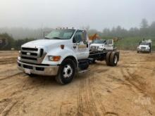 2008 FORD F-650 XLT SUPER DUTY SINGLE AXLE VIN: 3FRNF65B28V642842 CAB & CHASSIS