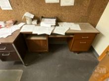 LOT OF OFFICE FURNITURE, 1 DESK 5’......X19”......, 1 DESK 5’......X30”......,