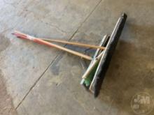 QTY OF (3) SHOP BROOMS