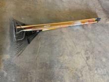 QTY OF MISC GARDEN RAKES