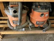 QTY OF (2) RIDGID SHOP VACS