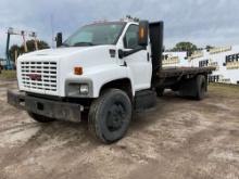 2003 GMC C7 SINGLE AXLE REGULAR CAB FLATBED TRUCK VIN: 1GDM7E1333F521231