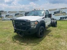 2014 FORD F-550 SINGLE AXLE VIN: 1FDUF5HT4EEA17997 CAB & CHASSIS