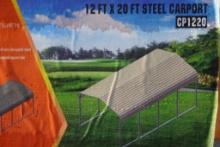 New 12' x 20' Steel Carport Shed