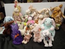 Adorable Easter and Other Stuffed Lovies Incluing TY 9/11 Commemorative