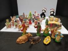 Vintage holiday figurines. Search these pieces