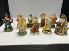 10 Christmas Figurines IRS 1990?s