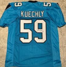 Luke Kuechly Carolina Panthers Autographed Custom Football Jersey GA coa