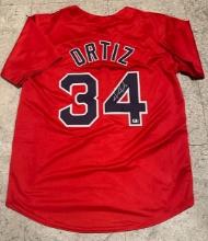 David Ortiz Boston Red Sox Autographed Custom Baseball Jersey GA coa