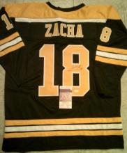 Pavel Zacha Boston Bruins Autographed  Custom Hockey Jersey JSA W coa