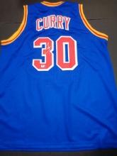 Stephen Curry Golden State Warriors Autographed Custom Basketball Jersey GA coa