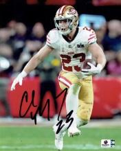 Christian McCaffery San Francisco 49ers Autographed 8x10 Photo GA coa