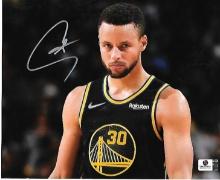 Stephen Curry Golden State Warriors Autographed 8x10 Photo GA coa