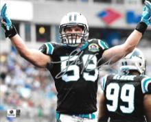 Luke Kuechly Carolina Panthers Autographed 8x10 Photo GA coa