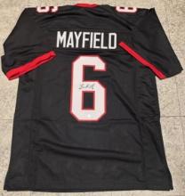 Baker Mayfield Tampa Bay Buccaneers Autographed Custom Football Jersey GA coa