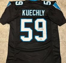 Luke Kuechly Carolina Panthers Autographed Custom Football Jersey GA coa