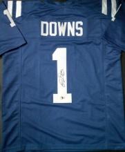 Josh Downs Indianapolis Colts Autographed Custom Football Jersey Beckett Hologram