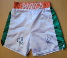 Irish Micky Ward Autographed Boxing Trunks JSA Witnessed coa