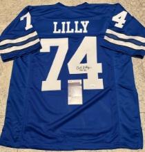 Bob Lilly Dallas Cowboys Autographed Custom Football Jersey JSA W coa