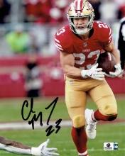 Christian McCaffery San Francisco 49ers Autographed 8x10 Photo GA coa