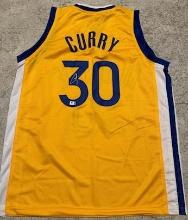 Stephen Curry Golden State Warriors Autographed Custom Basketball Jersey GA coa