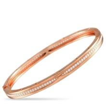 Bvlgari B.zero1 18K Rose Gold 1.41ct Diamond Bracelet Size Large